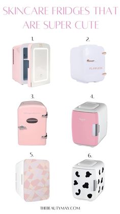 Skincare Fridge Aesthetic, Cheap Mini Fridge, Fridge Aesthetic, Mini Skincare Fridge, Cheap Skincare, Mini Skincare, Skin Care Products Design