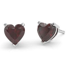 ad eBay - Find many great new & used options and get the best deals for Garnet Heart Stud Earrings In 14k White Gold at the best online prices at eBay! Free shipping for many products! Valentine's Day Fine Jewelry Earrings For Formal Occasions, Classic Heart Cut Jewelry With Polished Finish, White Gold Heart Cut Pierced Earrings, Valentine's Day Polished Finish Earrings, Fine Jewelry Heart Pendant Earrings For Valentine's Day, Heart Pendant Earrings For Valentine's Day, Classic Heart Cut Earrings For Formal Occasions, Elegant Pierced Heart Cut Earrings, Valentine's Day Fine Jewelry Heart Pendant Earrings