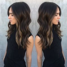 hair Highlights Partial, Partial Balayage Brunettes, Partial Balayage, Stone Fox, Hair Affair, Dark Brown Hair, Love Hair