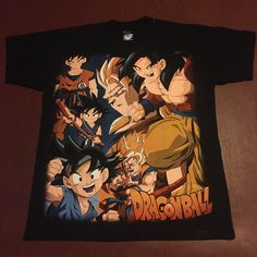 Vintage Style Dragon Ball Z All Over Print Anime T Shirt Rayton Playeras Reprint Excellent Condition Size Medium Anime T Shirt, Dragon Ball Z, All Over Print, Dragon Ball, Graphic Tee, Vintage Style, Graphic Tees, Tee Shirts, Vintage Fashion