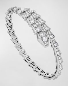 Get free shipping on BVLGARI Serpenti 18K White Gold Thin Serpenti Pave Bracelet at Neiman Marcus. Shop the latest luxury fashions from top designers. Serpenti Viper Bracelet, Bvlgari Bracelet, White Gold Diamond Bracelet, Bvlgari Jewelry, Bvlgari Serpenti, Pave Bracelet, White Gold Set, Bracelets Gold Diamond, The Snake