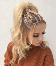 Couture Dior, Sanggul Modern, Long Hair Tutorial, Prom Hairstyles For Long Hair, Peinados Fáciles Para Cabello Corto, Penteado Cabelo Curto, Long Blonde, Hair St, Braided Hairstyles Easy