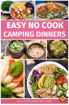 easy no cook camping dinner ideas