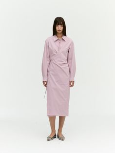 Composition : Shell: 66% cotton 34% polyesterColor : KHAKI_5(55),KHAKI_6(66),LIGHT PINK_5(55),LIGHT PINK_6(66)Country of Origin : KOREA Chic Pink Cotton Shirt Dress, Elegant Pink Cotton Shirt Dress, Cotton Long Sleeve Midi Dress For Office, Long Sleeve Cotton Midi Dress For Office, Spring Cotton Midi Dress For Formal Occasions, Spring Formal Cotton Midi Dress, Elegant Pink Cotton Midi Dress, Spring Cotton Shirt Dress For Formal Occasions, Spring Formal Cotton Shirt Dress