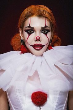 Pennywise Halloween Costume, Scary Clown Costume, Clown Halloween, Cute Halloween Makeup