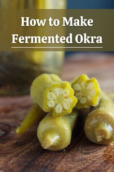 Photo of fermented okra closeup. Fermented Okra Recipe, Fermented Dilly Beans, Fermenting Okra, How To Preserve Okra, Fermented Okra, Fermented Pickles Recipe, Homesteading Kitchen, Fermenting Veggies, Ancestral Eating