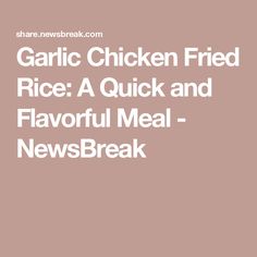 garlic chicken fried rice a quick and flavorful meal - newsbreak cover art print