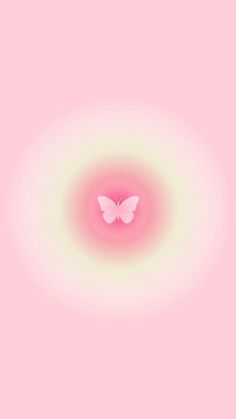 a pink background with a butterfly in the center