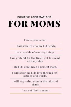 the poem for moms written in black ink on a pink background with an orange stripe