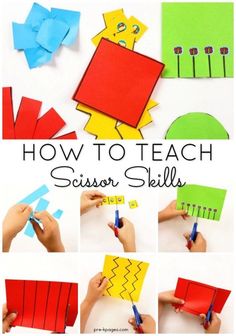 how to teach scissors skills with paper