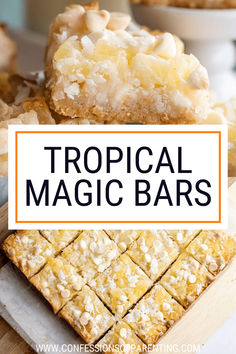 tropical magic bars with text overlay