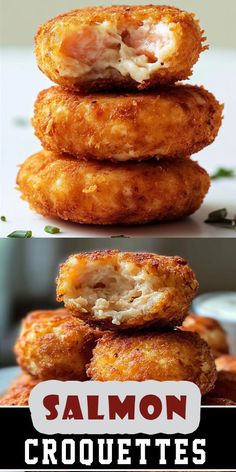 🧡 Ready in minutes! These crispy Salmon Croquettes are packed with flavor and perfect for weeknight dinners 🍽️. Made with fresh ingredients, this recipe is quick, easy, and loved by the whole family. Pair it with your favorite dipping sauce for a meal that’s simply irresistible! 🐟✨ #SalmonCroquettes #QuickDinner #SeafoodRecipes #EasyMeals