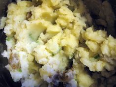 mashed potatoes with meat and vegetables in a bowl