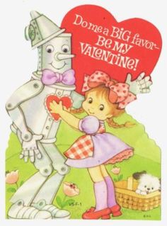 Wizard of Oz Valentine Vintage Strawberry Shortcake Old, Wizard Of Oz Film, Wizard Oz, Valentine Box Ideas, Old Greeting Cards, Disney Valentines