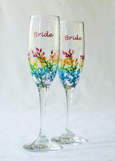 Rainbow Wedding Theme, Wedding Flutes, Boda Mexicana, Lgbt Wedding, Rainbow Wedding, Wedding Toasts, Wedding Speech, Lgbtq Wedding, Future Wedding Plans