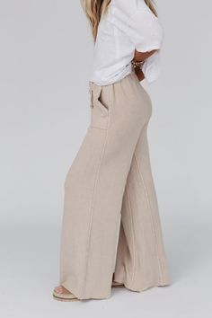 Relaxing Robin Wide Leg Pant - New Taupe | Three Bird Nest Bohemian Wide Leg Bottoms For Loungewear, Bohemian Wide-leg Bottoms For Loungewear, Bohemian Wide Leg Loungewear Pants With Pockets, Bohemian Wide Leg Lounge Pants With Pockets, Bohemian Wide Leg Pants With Pockets For Loungewear, Bohemian Straight Leg Loungewear Pants, Bohemian Wide Leg Pants For Fall Loungewear, Bohemian Relaxed Fit Wide Leg Pants For Loungewear, Comfortable Beige Wide Leg Pants For Spring