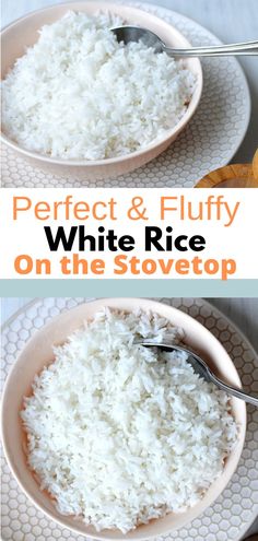 how to make white rice that is perfect every time and it's super easy