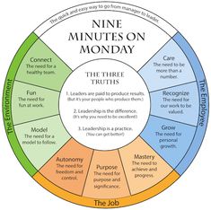 the nine minutes on monday wheel with four sections labeled in different colors and numbers, including one