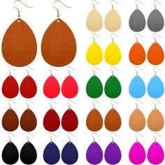 PRICES MAY VARY. What Will You Get: you will receive 16 pairs African wood earrings for women; The large quantity means that it will meet your daily needs, and you do not need to worry it is scary, which will give you a wonderful experience Comfortable to Wear: these dangling earrings are made of wood and alloy, which are safe and reliable, smooth and lightweight, not easy to fade, friendly to the skin, and will not put too much burden on your ears Exquisite and Beautiful Design: these ethnic ea Wood Dangle Earrings, Teardrop Dangle Earrings, Ethnic Earrings, African Style, Boho Diy, Hollow Design, African Jewelry, Bohemian Earrings, Wooden Earrings