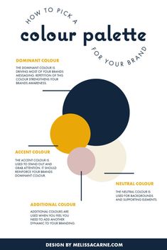 how to pick the best color palette for your brand info graphic design by melliscarne com