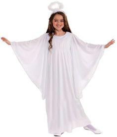 Get this girl's angel costume for kids from Mallatt's Costumes. Angel Halloween Costumes, Christmas Fancy Dress, Angel Kids