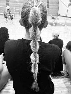 #hairgoals #volleyball #gameday #inspo #pinterest Volleyball Game Day Hair, Gameday Hair, Game Day Hairstyles, Braid Game