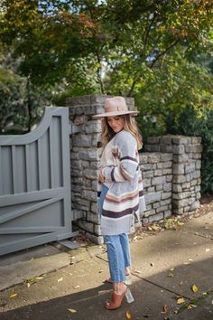 An easy fall outfit & fall favorites from Target - Glitter & Gingham Target Fall, Stripe Cardigan, Simple Fall Outfits, Target Style, Getting Dressed, Easy Fall, Outfit Fall, Neutral Outfit, Blogger Style