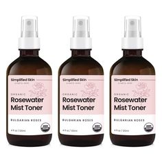 PRICES MAY VARY. 100% NATURAL & ORGANIC: Naturally hydrate and moisturize your skin with our refreshing Rosewater. It's USDA organic certified with ZERO additives, artificial fragrances & alcohol. Use it as a facial mist for a radiant glow or hair for a bright shine. SKIN BENEFITS: Our Rose Water has anti-aging & anti-inflammatory properties to promote youthful skin & reduce skin irritation & redness. It maintains the skin's pH balance to clean pores and reduce Acne, Wrinkles, Fine Lines, Sun Da Rose Water Spray, Rose Hydrosol, Rose Water Toner, Reduce Acne, Makeup Setting Spray, Ph Balance, Facial Mist, Clean Pores, Rose Scented Products