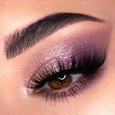 Makeup That Matches Purple Dress, Eye Makeup Purple Dress, Makeup Ideas For A Purple Dress, Lavender Make Up Eye Makeup, Purple Quince Eye Makeup, Eye Makeup For Purple Outfit, Makeup For Magenta Outfit, Classy Makeup Elegant For Brown Eyes, Pink Purple Eye Makeup