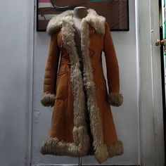 1970s Vintage Sheepskin Shearling Coat. Sheepskin Leather Shell With Fur Lining. Very Warm. Fitted Waist. Made In Turkey. Used Condition. Needs Specialty Dry Cleaning. Penny Lane Coat, Sheepskin Jacket, Sheepskin Coat, Shearling Coat, Baby Dress, Fur Coat, 1970s, Jackets & Coats, Jackets For Women