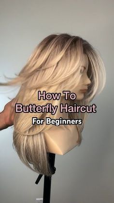 You NEED this before your next hair appointmentButterfly Cut step by step for beginners haircut How To Do The Butterfly Haircut, How To Cut Butterfly Haircut, Haircut Butterfly Cut, Diy Butterfly Haircut, Butterfly Cut Hair, Butterfly Layers, V Cut Hair, Butterfly Haircut, Butterfly Cut