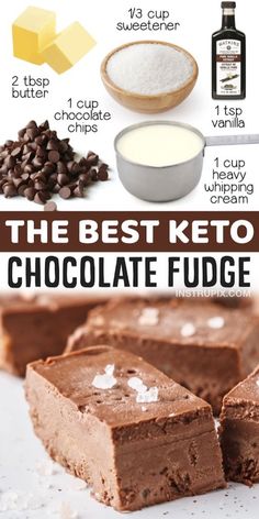 the best keto chocolate fudge recipe with ingredients to make it easy and delicious