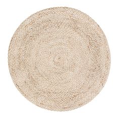 a round rug on a white background