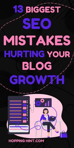 13 Biggest Seo Mistakes Hurting Your Blog Growth … Do you know some SEO mistakes can take up to six months and more to recover from? Check out these 13 SEO mistakes and what you can do to fix these! Blog Planning, Seo Tips, Successful Blog, Small Business Tips, Blog Traffic, Blogging For Beginners, Make Money Blogging, Blog Tips, Business Blog