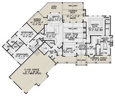 the first floor plan for this luxury home