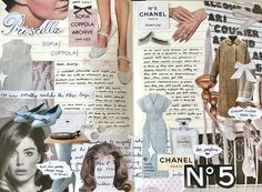 an open book with many different pictures and words on the pages, including shoes, clothing, and other items