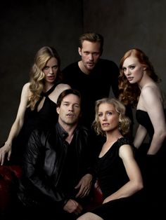 the cast of true blood posing for a photo