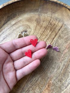 Very cute mini heart shaped miyuki beaded studs. Available in 6 different colors. Red Heart Beaded Earrings, Affordable Heart-shaped Beaded Earrings, Brick Stitch Mini Charms, Heart-shaped Beaded Earrings For Valentine's Day, Multicolor Heart-shaped Beaded Earrings, Beaded Studs, Miyuki Beads, Mini Heart, Jewelry Earrings Studs