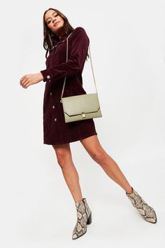 Corduroy Seamed Shirt Dress Quick Delivery, Dorothy Perkins, Shirt Dress, Buy Online, Shop Now, Dresses