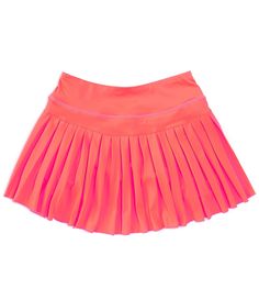 From GB Girls&#x2C; this skirt features:SolidMid-risePull-on stylingMini lengthBuilt-in shortsPleated detailingRounded hemlineAthleisure silhouettepolyester/spandexMachine wash/tumble dryImported. Sporty School Skirt For Spring, Summer Fitted Tennis Skirt, Cute Preppy Clothes, Preppy Skirts, Christmas Lists, Preppy Skirt, Preppy Life, Athletic Skirts, Neon Outfits