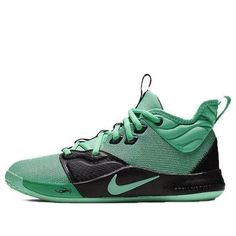 the nike kd trey basketball shoe in green and black is on sale for $ 59