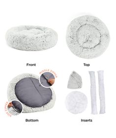 the pet bed is shown with instructions to make it look like an animal or cat