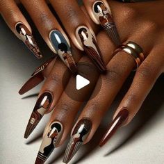 Nails African Design, African Nail Art, African Nails, African American Beauty, Nail Candy, Great Nails, Elegant Nails, Hand Care, Dope Nails