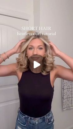 Heatless Curls Tutorial, Curling Tips, Heatless Curlers, Haircuts For Medium Length Hair, Curl Hair, Hair Girls, Hair Curling