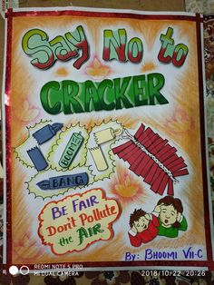 a sign that says say no to cracker be fair don't polute the air