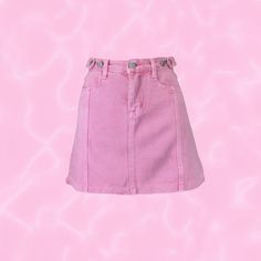 Trendy Mini Cotton Bottoms, Y2k Pink Bottoms For Summer, Y2k Style Pink Bottoms For Summer, Y2k Cotton Mini Skirt, Y2k Mini Cotton Skirt, Cotton Mini Skirt In Y2k Style, Cute High-waisted Cotton Denim Skirt, Cute High Waist Cotton Denim Skirt, Y2k Style Cotton Mini Skirt