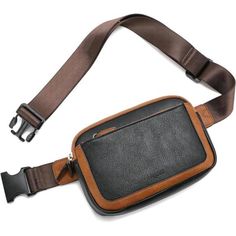 Women's Belt Bag Is Made Of High-Quality Vegetarian Leather, Which Is Soft, Waterproof And Durable. Fashionable Exterior Design And Advanced And Exquisite Craftsmanship. Waist Pack Size (L) 8.5 In * (W) 2 In * (H) 5.8in, Shoulder Belt Length Can Be Adjusted At Will 32.5in-50.5in, And The Buckle Design Is Easy To Disassemble. The Lovely Mini Leather Fanny Pack Has A Zippered Main Bag * 2 And A Front Zippered Bag * 1. It Provides Enough Space To Store Mobile Phones, Money, Keys, Earphones, Sunglas Casual Brown Shoulder Bag With Cell Phone Pocket, Rectangular Brown Belt Bag For Travel, Everyday Brown Belt Bag With Zipper Pocket, Brown Belt Bag With Removable Pouch For On-the-go, Brown Leather Belt Bag With Cell Phone Pocket, Brown Coated Canvas Shoulder Bag With Zipper Pocket, Casual Leather Belt Bag Shaped As Shoulder Bag, Casual Leather Belt Bag As Shoulder Bag, Casual Brown Belt Bag For Everyday Use