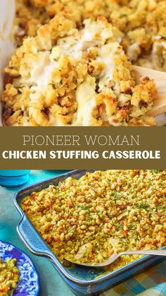 Pioneer Woman Chicken Stuffing Casserole Chicken Stuffing Casserole Recipes, Stuffing Casserole Recipes, Shredded Chicken Casserole, Rotisserie Chicken Recipes Leftover, Stove Top Stuffing, Stove Top Chicken