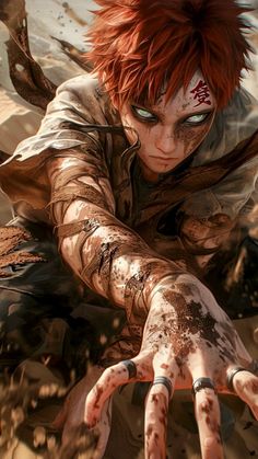 Narugaa Fanart, Garra Naruto, Naruto Realistic, Snk Cosplay, Naruto Gaara, Naruto Uzumaki Art, Naruto Fan Art, Bd Comics, Wallpaper Animes