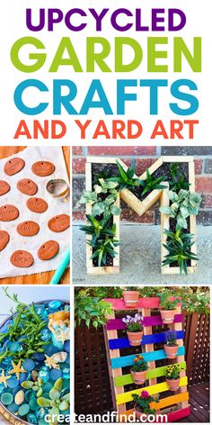 Easy and unique DIY yard art ideas featuring fun yard art crafts made from junk and repurposing recycled materials! Find simple sculptures, rock art, hanging art, and more. Everyone will love these cheerful DIY garden projects and upcycle garden ideas.